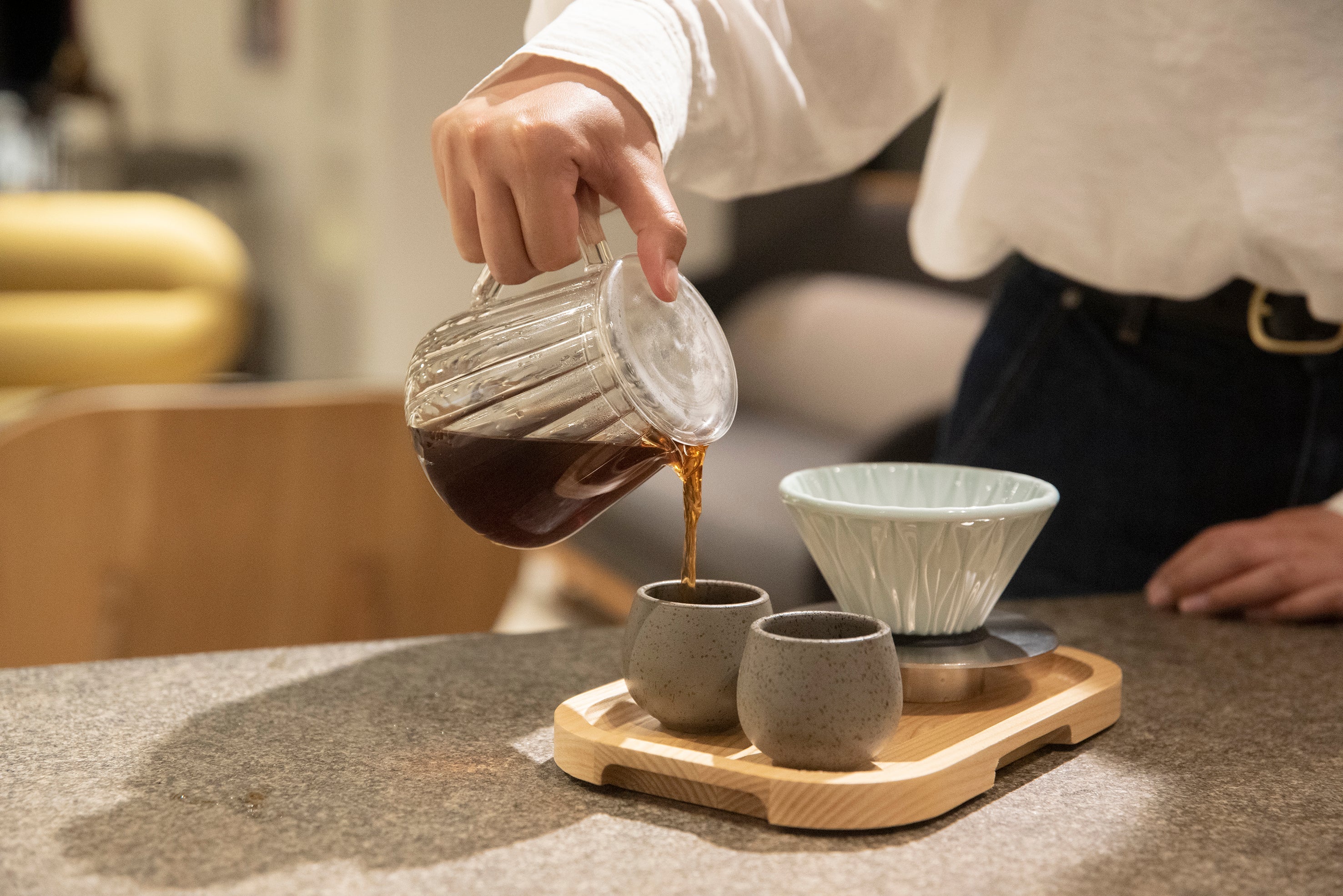 brewers jugs and tasting cups