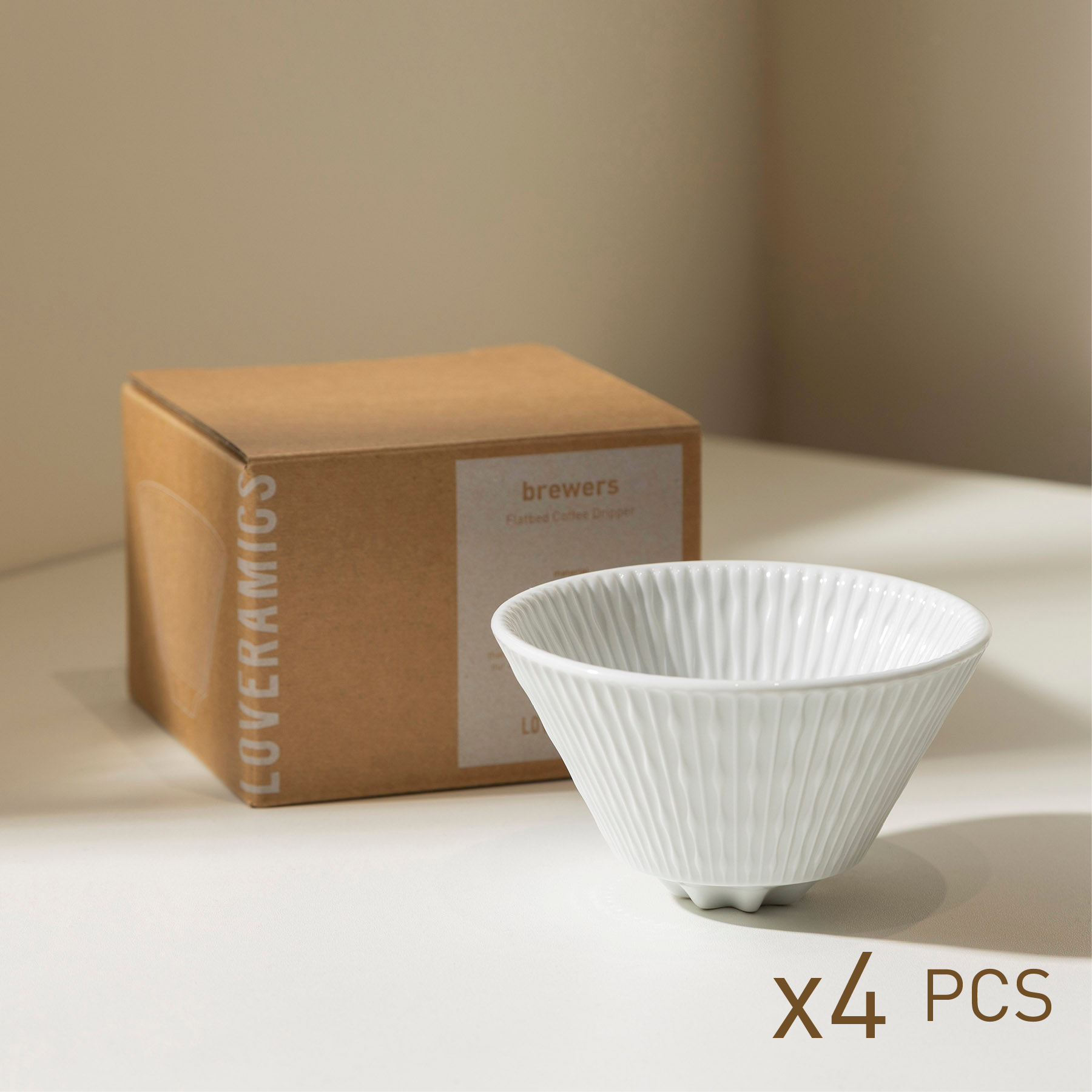 brewers - flatbed coffee dripper (Box of 4)