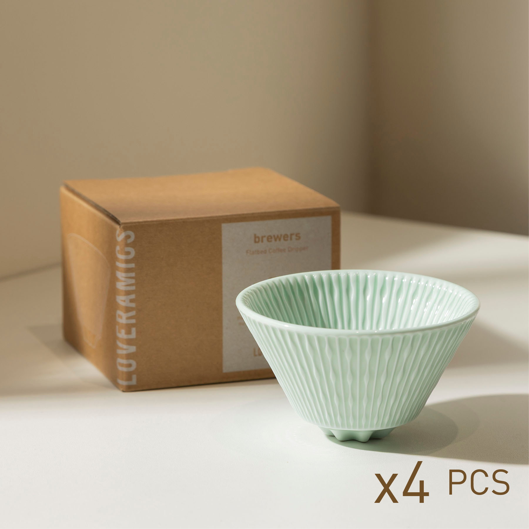 brewers - flatbed coffee dripper (Box of 4)